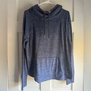 Athleta Blue Knit Top with Hood